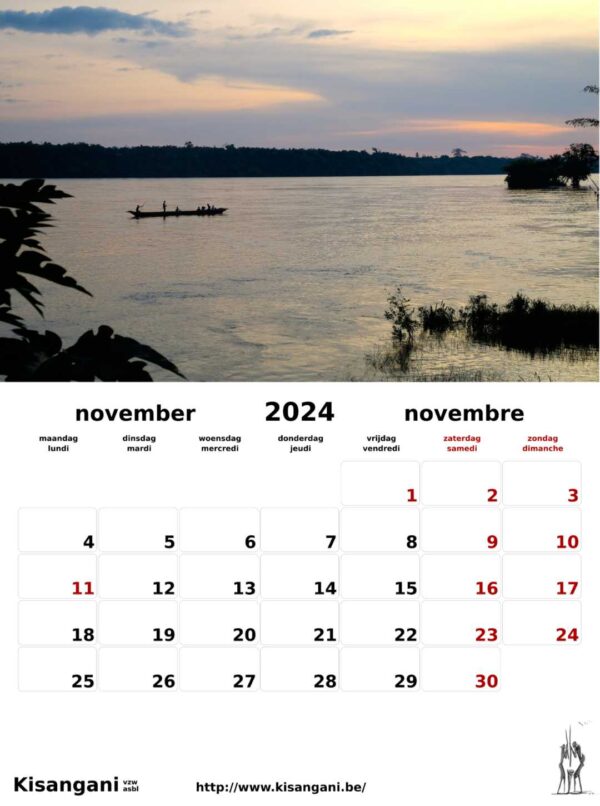 Voorbeeldpagina kalender 2024 november
