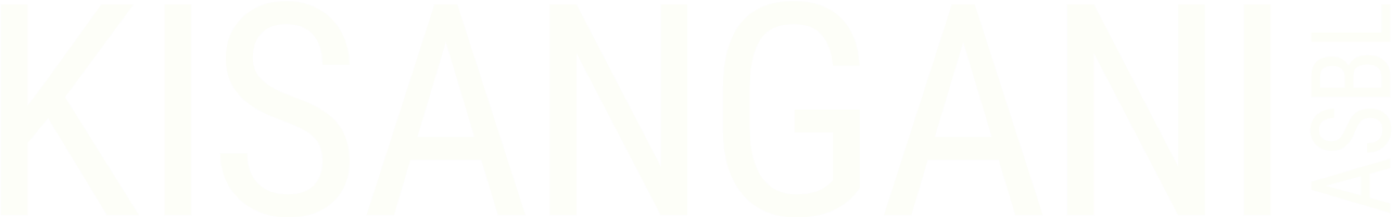 Naam logo Kisangani FR off white